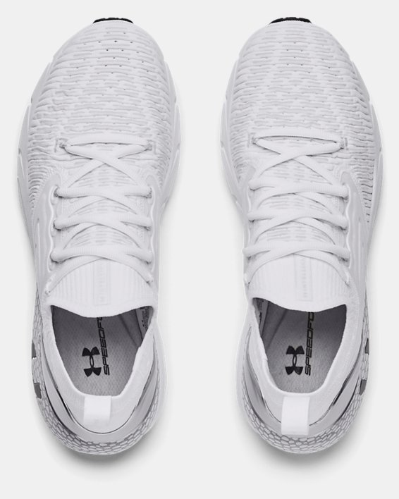 Men's UA HOVR™ Phantom 2 IntelliKnit Metallic Running Shoes, White, pdpMainDesktop image number 2